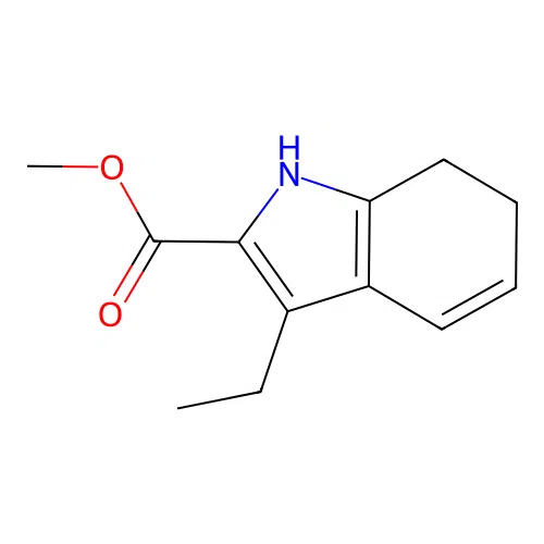 methyl 3-ethyl-6,7-dihydro-1H-indole-2-carboxylate structure