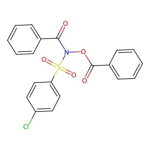Benzamide, N-(benzoyloxy)-N-[(4-chlorophenyl)sulfonyl]- structure