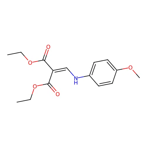 2-((4-Methoxy-phenylamino)-methylene)-malonic acid diethyl ester structure