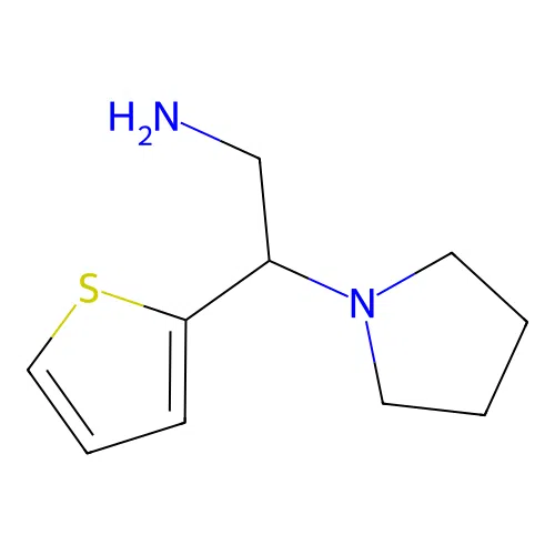 2-Pyrrolidin-1-yl-2-thiophen-2-yl-ethylamine structure