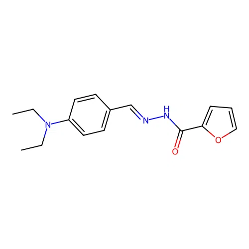 N'-[4-(diethylamino)benzylidene]-2-furohydrazide structure