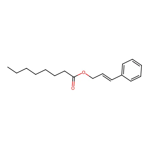 3-Phenylprop-2-enyl octanoate structure