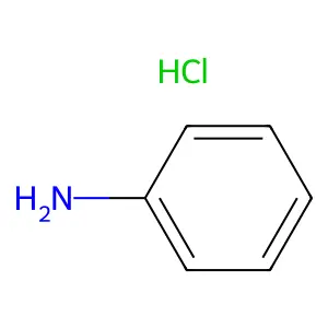 Benzenamine hydrochloride (1:1) structure