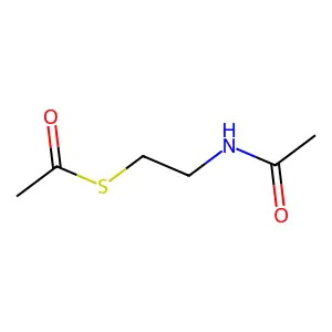 Ethanethioic acid, S-(2-(acetylamino)ethyl) ester structure