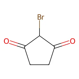 2-Bromocyclopentane-1,3-dione structure