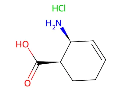cis-2-Amino-3-cyclohexene-1-carboxylic acid hydrochloride structure