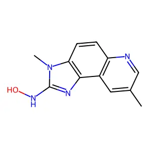 N-Hydroxy-3,8-dimethyl-3H-imidazo(4,5-f)quinolin-2-amine structure