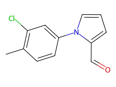 1-(3-chloro-4-methylphenyl)-1H-pyrrole-2-carbaldehyde structure
