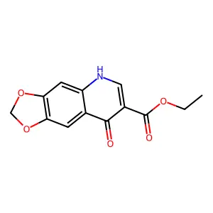 Ethyl 8-hydroxy-(1,3)dioxolo(4,5-g)quinoline-7-carboxylate structure
