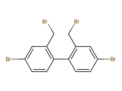1,1'-Biphenyl, 4,4'-dibromo-2,2'-bis(bromomethyl)- structure