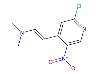 [2-(2-Chloro-5-nitropyridin-4-yl)vinyl]dimethylamine structure