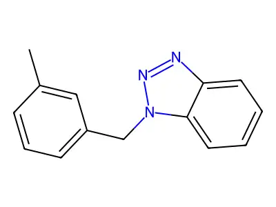 1-[(3-Methylphenyl)methyl]-1H-1,2,3-benzotriazole structure