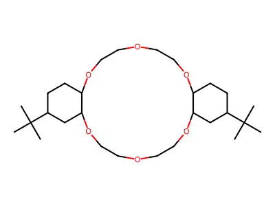 2,14-Di-tert-butylicosahydrodibenzo[b,k][1,4,7,10,13,16]hexaoxacyclooctadecine structure