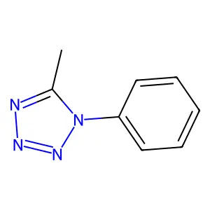 5-Methyl-1-phenyl-1H-tetrazole structure