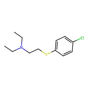 2-(4-Chlorophenylthio)triethylamine structure