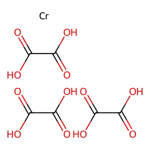Chromic potassium oxalate structure