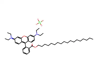 Rhodamine B octadecyl ester perchlorate structure