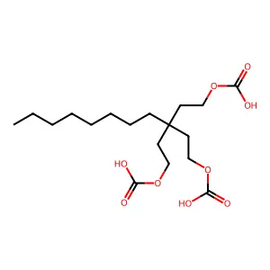 Octylmethane-tri-(2-oxabutanoic acid) structure