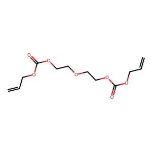 Diallyl diglycol carbonate structure