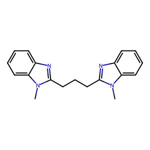 1H-Benzimidazole, 2,2'-(1,3-propanediyl)bis[1-methyl- structure