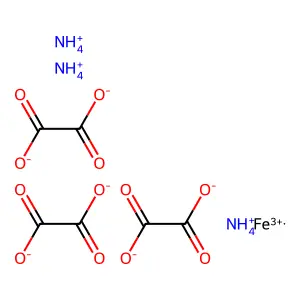 Ferric ammonium oxalate structure