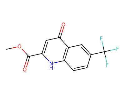 Methyl 4-hydroxy-6-(trifluoromethyl)quinoline-2-carboxylate structure