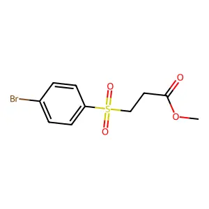 Methyl 3-(4-bromobenzenesulfonyl)propanoate structure