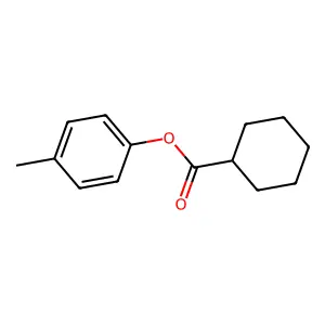 4-Methylphenyl cyclohexanecarboxylate structure