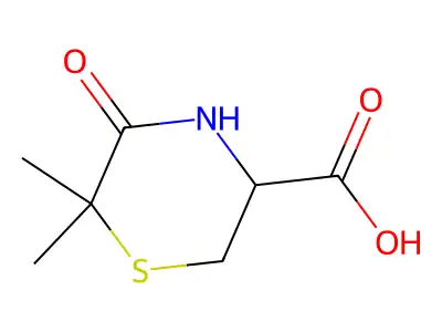 6,6-Dimethyl-5-oxothiomorpholine-3-carboxylic acid structure