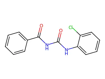 Benzamide, N-[[(2-chlorophenyl)amino]carbonyl]- structure