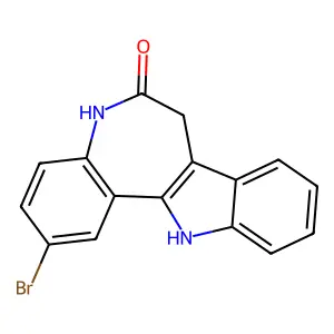 2-Bromo-7,12-dihydroindolo[3,2-d][1]benzazepin-6(5H)-one structure