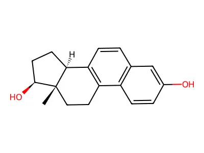 Estra-1,3,5,7,9-pentaene-3,17beta-diol structure