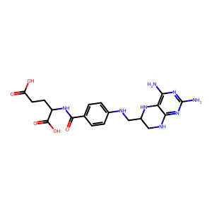 Tetrahydroxyaminopterin structure