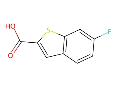 6-Fluoro-1-benzothiophene-2-carboxylic acid structure