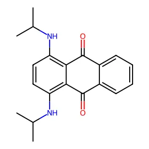 1,4-Bis((1-methylethyl)amino)-9,10-anthracenedione structure