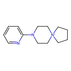 8-(Pyridin-2-yl)-5,8-diazaspiro[4.5]decan-5-ium bromide structure
