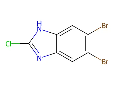 5,6-Dibromo-2-chloro-1H-1,3-benzodiazole structure