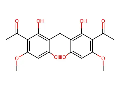 Didemethylpseudoaspidin AA structure
