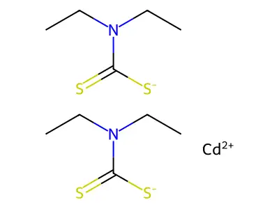 cadmium(2+),N,N-diethylcarbamodithioate structure