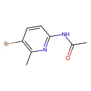 2-Acetamido-5-bromo-6-methylpyridine structure