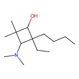 Cyclobutanol, 2-butyl-3-(dimethylamino)-4,4-dimethyl-2-ethyl- structure