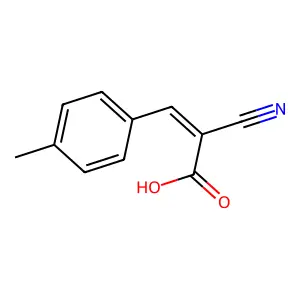 (2E)-2-Cyano-3-(4-methylphenyl)prop-2-enoic acid structure