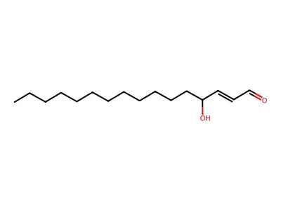 4-Hydroxyhexadec-2-enal structure