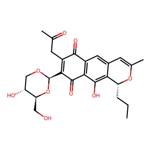 Naphthopyranomycin structure