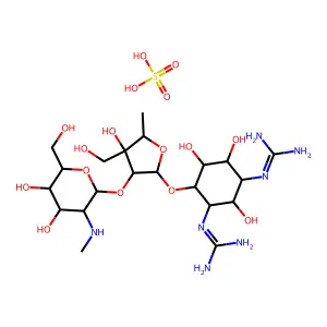 Streptomycin, dihydro-, sulfate structure