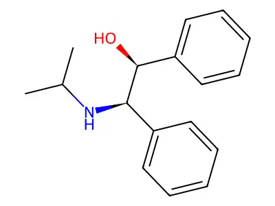 (1R,2S)-2-(Isopropylamino)-1,2-diphenylethanol structure