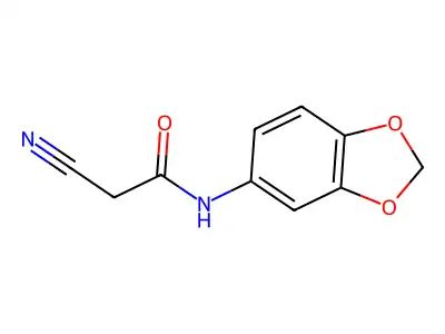 N-1,3-Benzodioxol-5-yl-2-cyanoacetamide structure