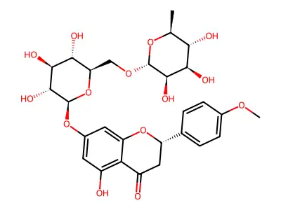 Isosakuranetin 7-O-rutinoside structure
