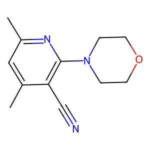 4,6-Dimethyl-2-(morpholin-4-yl)pyridine-3-carbonitrile structure