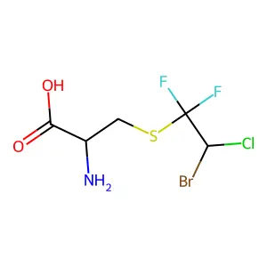 S-(2-Bromo-2-chloro-1,1-difluoroethyl)cysteine structure